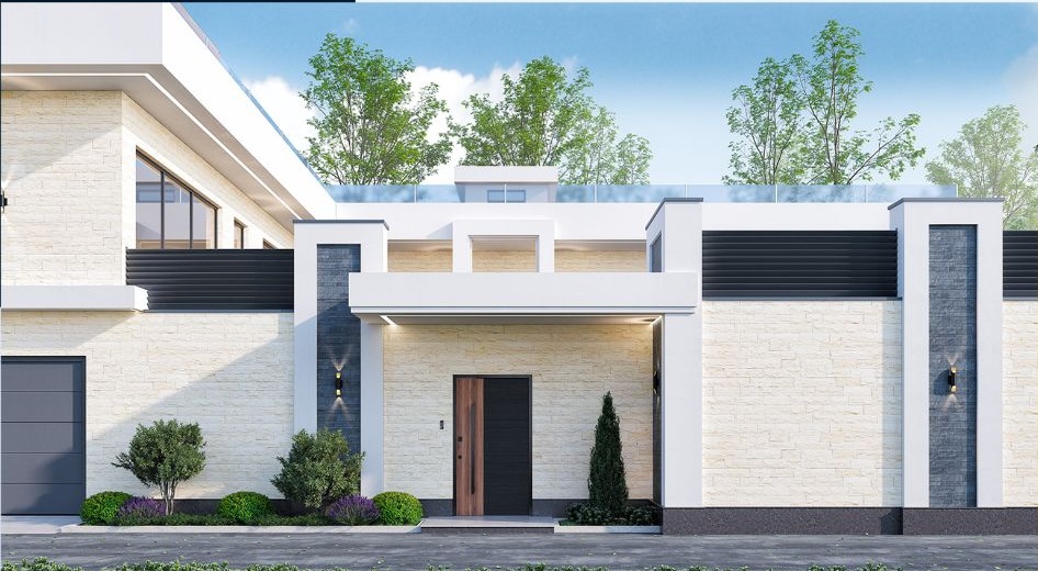 Modern house facade concept
